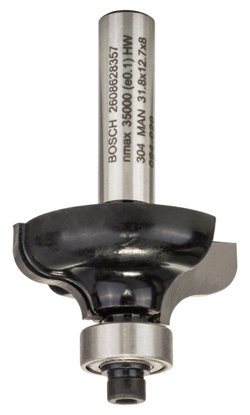 Bosch Kantenformfräser F, 8 mm, R1 4,8 mm, D 31,8 mm, L 12,4 mm, G 54 mm