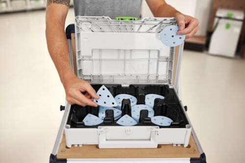 Anwendungsbild Schleifmittel-Systainer³ Granat SYS-STF D90/V93 GR-Set