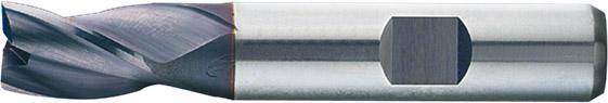 Langlochfräser – kurz, HSS-Co8, Typ N, Oberfläche TiAIN-beschichtet, mit Zentrumschnitt