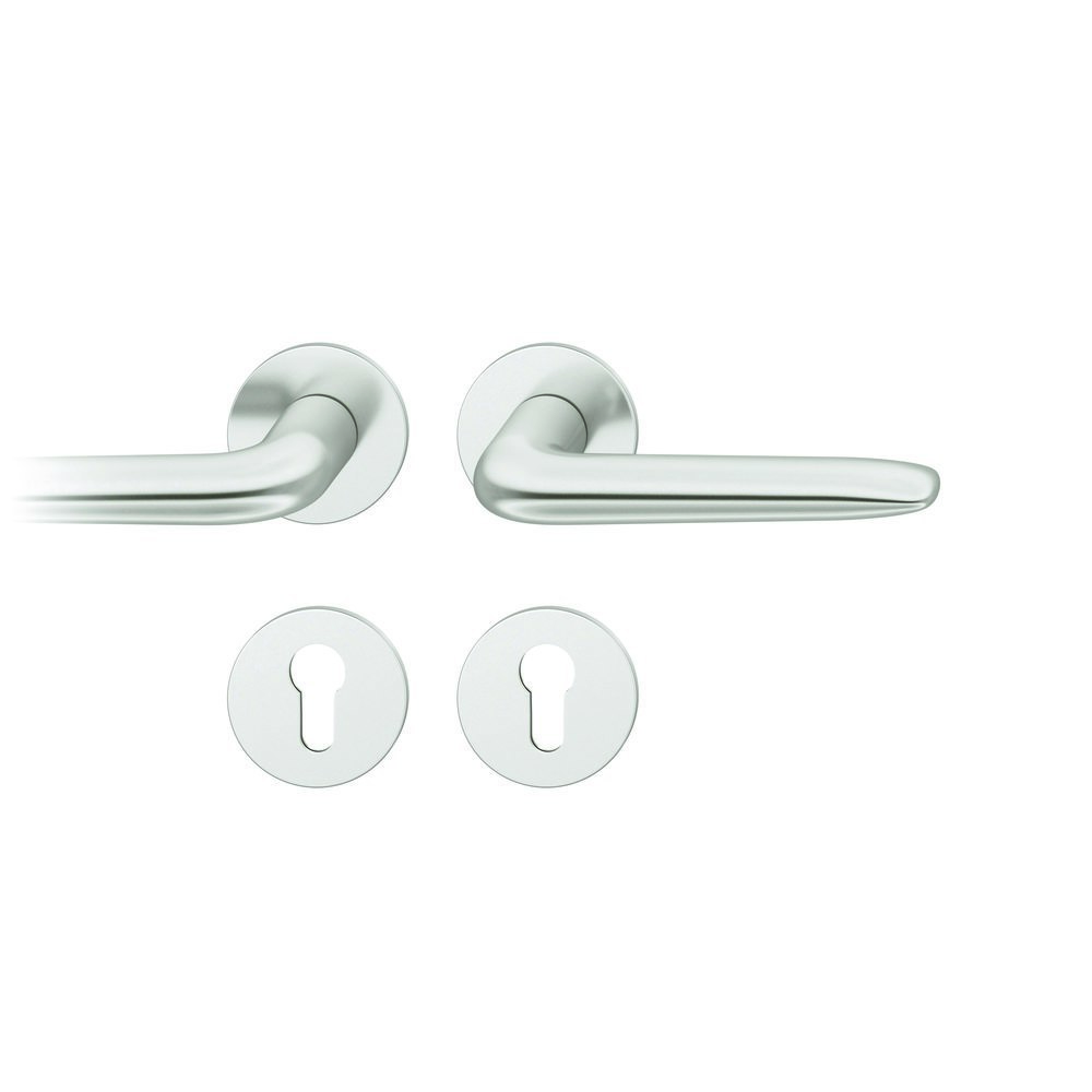 Türdriegel, Türgriff, Rundzylinder, Rundrosetten, Schnapper-Set