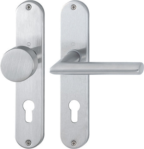 HOPPE Wechselgarnitur Stockholm mit Langschild E58/302/1140Z, Edelstahl