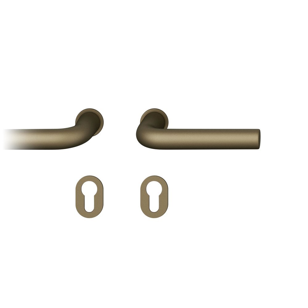 FSB Steckgriff-Drückergarnitur mit Rosetten 15 1075, rund, VK 8 mm, Aluminium