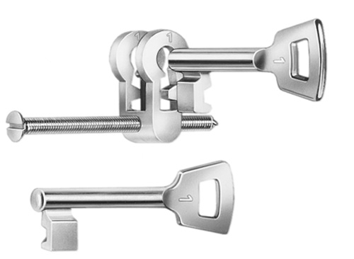 Klemmvorrichtung, Schraubzwinge, Metall, Chrom, Zwinge
