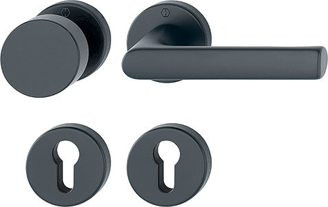 Türdriegel, Türgriff, Runddrücker, Keyhole-Set, Rundzylinder