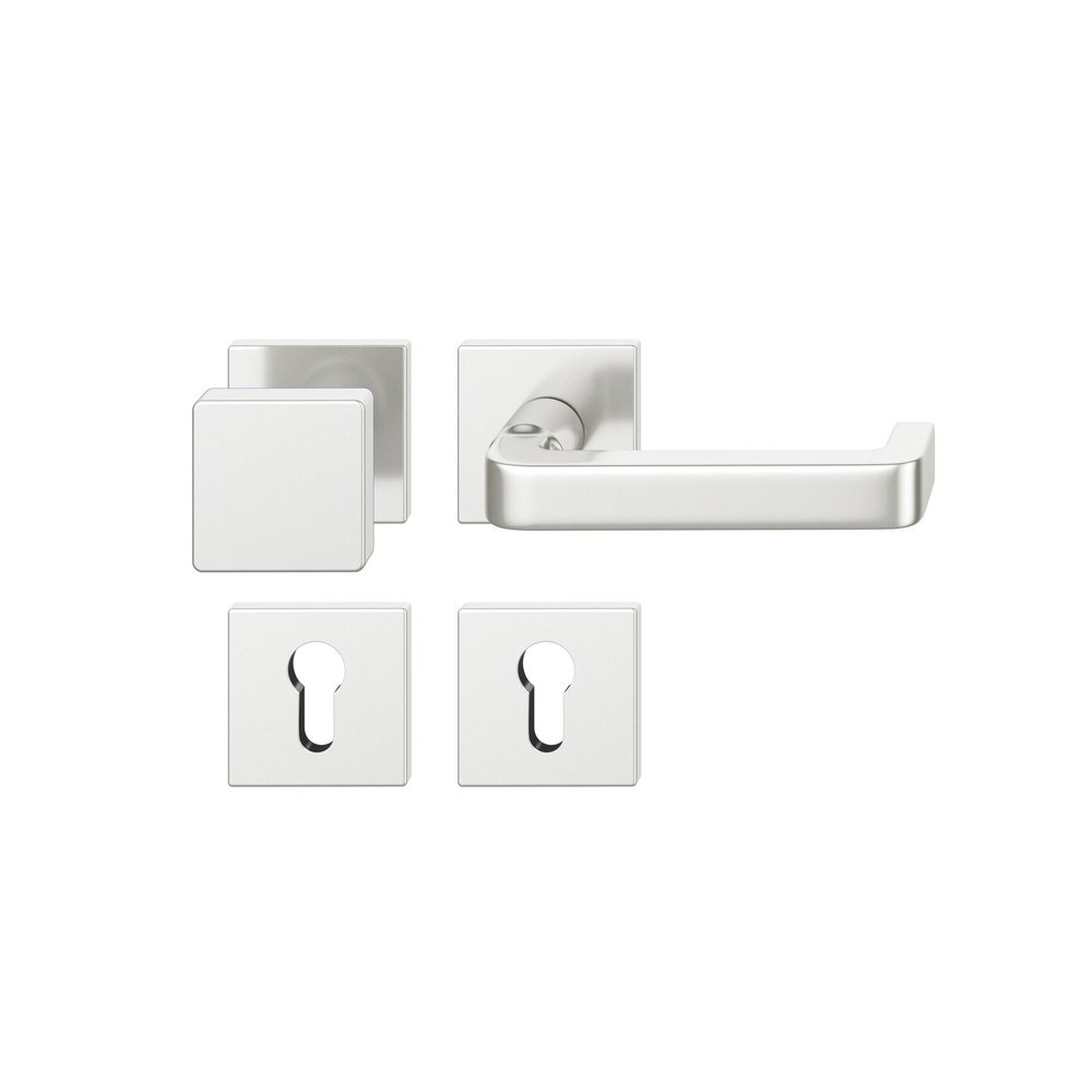 FSB FH Wechselgarnitur mit Rosetten 79 1134, AGL3, eckig, VK 9 mm, Aluminium