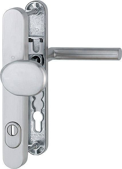 HOPPE Sicherheits-Wechselgarnitur Amsterdam E86G/3359ZA/3357N/1400F,LS ov.,15mm,ES1,ZA/PZ 92/8,F69,TS 67-72