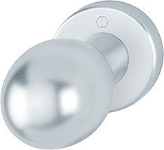 HOPPE Knopf auf Rosette 50/42KV, feststehend, Aluminium