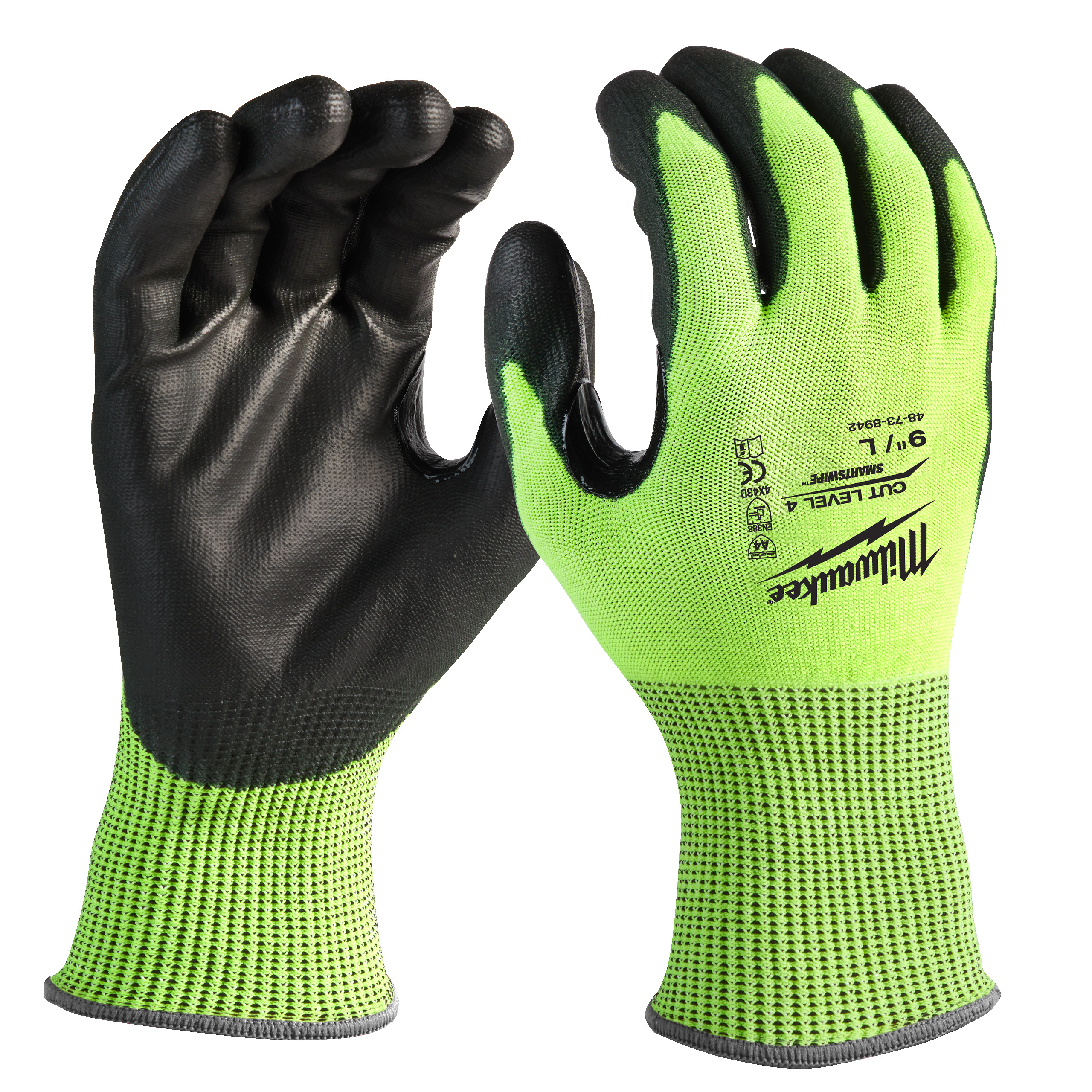 Milwaukee Schnittschutzhandschuhe Größe 8 (M) Hi-Vis Klasse 4/D
