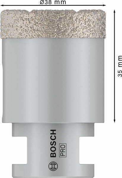 Bosch PRO Core Cutter dry, 38 x 35 x 22,23 mm