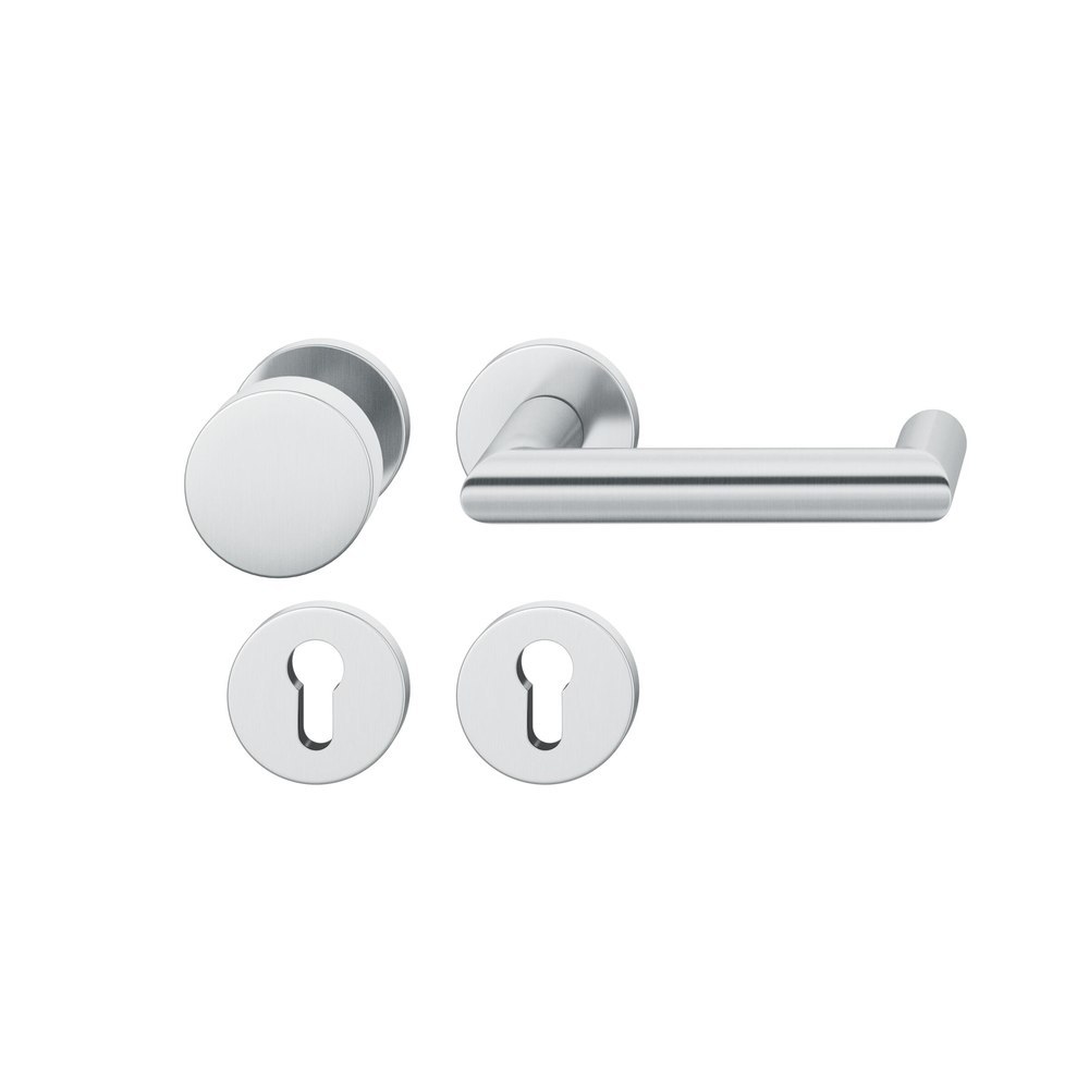 FSB Wechselgarnitur mit Rosetten 72 1016, AGL3, rund, VK 8 mm, Edelstahl