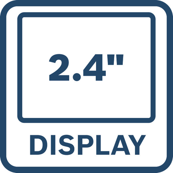 Symbol, display, 2.4 Zoll, Bildschirm, Monitor, Gerät