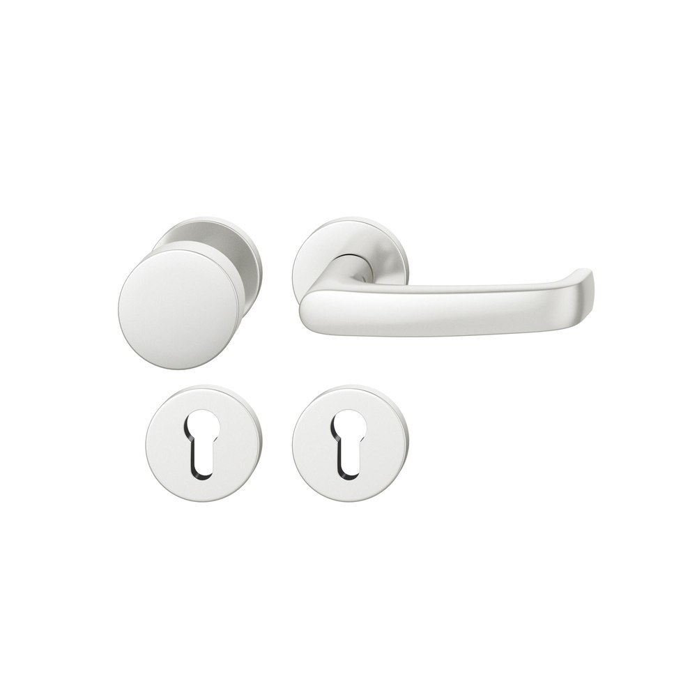 FSB Wechselgarnitur mit Rosetten 72 1045, AGL3, rund, VK 8 mm, Aluminium