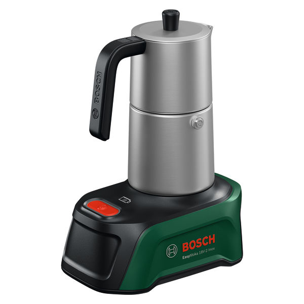 Produktbild, Espressokocher, Kaffeemaschine, Edelstahl, Grüne Basis, Bosch-Gerät