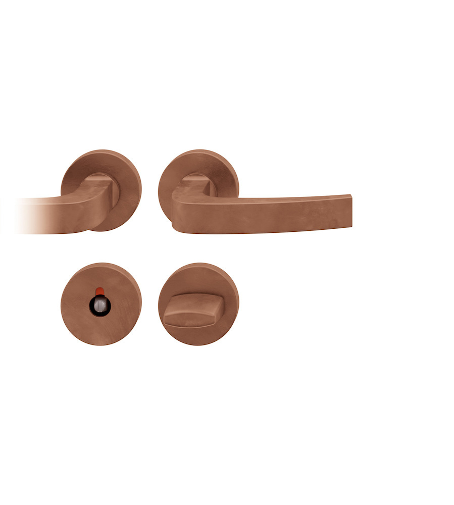 FSB Drückergarnitur mit Rosetten 72 1163, rund, mit Nocken, VK 8, AGL3, Bronze