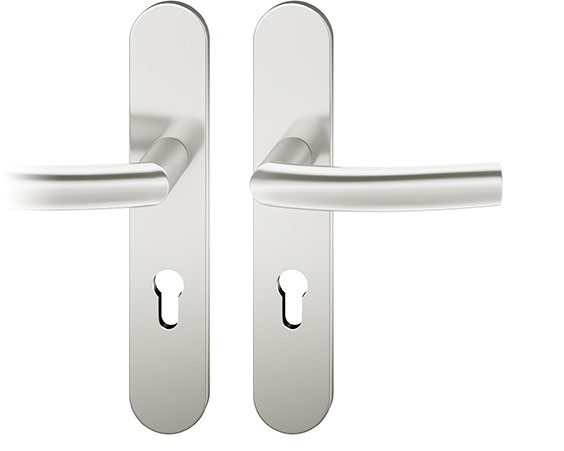 FSB Wechselgarnitur mit Langschild 12 1107, ASL, VK 8, oval, mit Nocken, HT, Aluminium