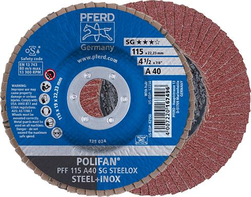 POLIFAN-Fächerschleifscheibe A SG STEELOX