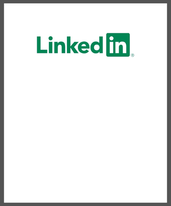 linkedin, logo, grüner text, quadratisches symbol, markenbildung