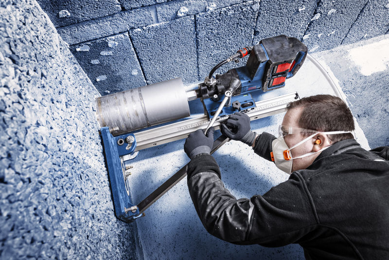 Anwendungsbild, Schleifgerät, Beton, Wand, Fräsmaschine, Arbeitsplatz