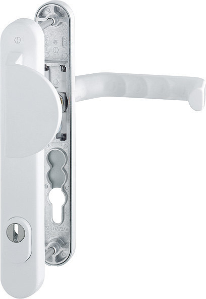 HOPPE Schutz-Wechselgarnitur Liverpool mit Schmalschild 554/3359ZA/3357N/1313G, Aluminium