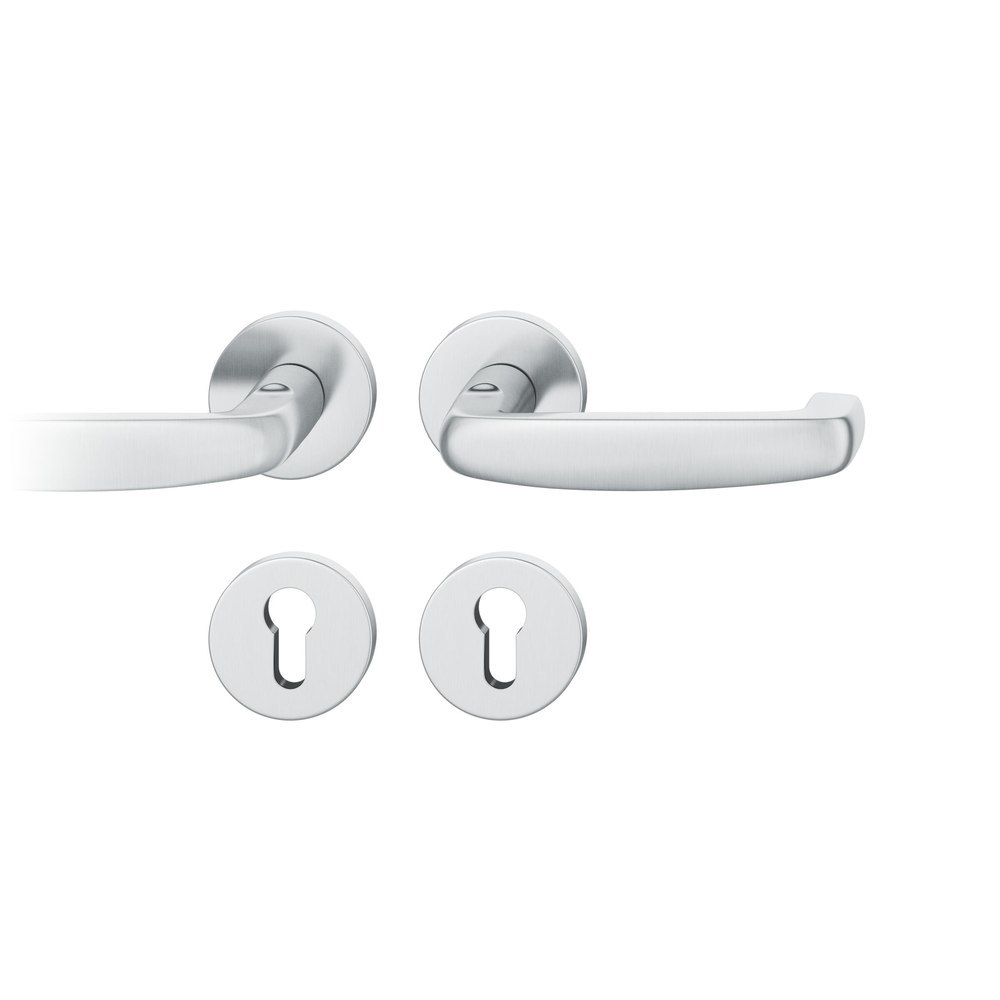 FSB Drückergarnitur mit Rosetten 12 1159, ASL, rund, VK 8 mm, Edelstahl