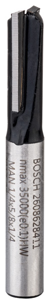 Bosch Nutfräser, 1/4-Zoll, D1 6,35 mm, L 15,7 mm, G 48 mm