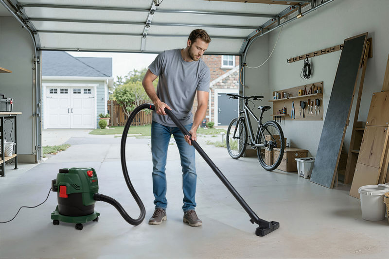 Anwendungsbild, Akkuschrauber, Staubsauger, Heimwerker, Garage, Werkstatt