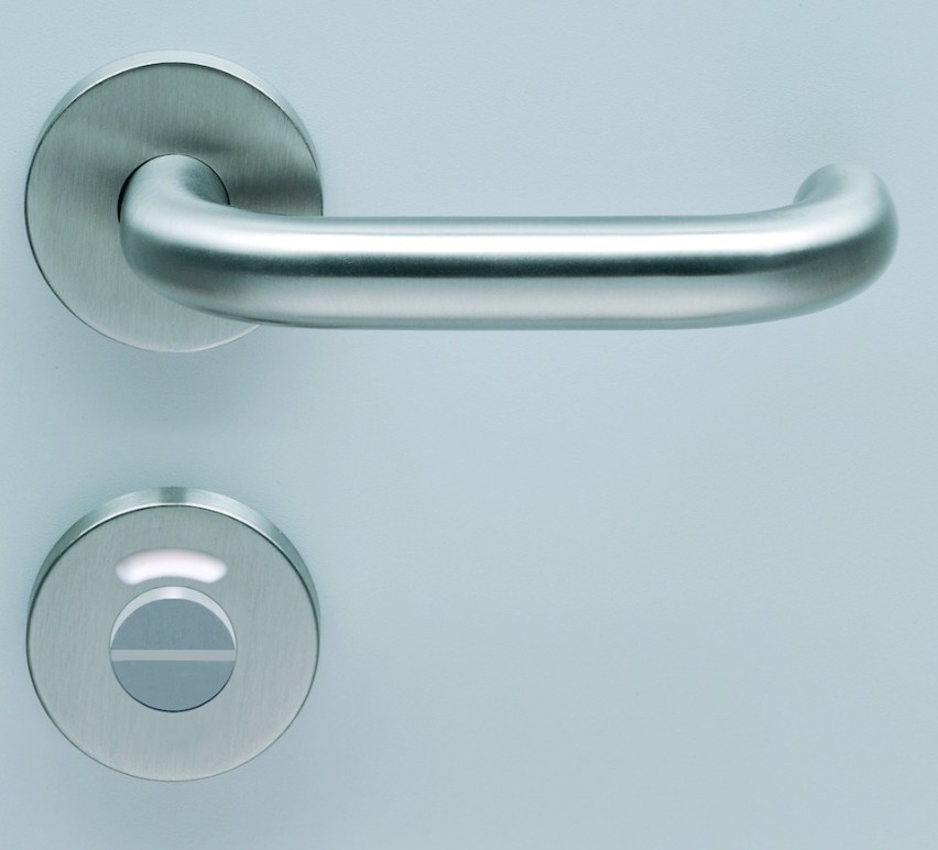 HELO Drückergarnitur mit Rosetten NB.BZG 100.14, rund, VK 8, Edelstahl