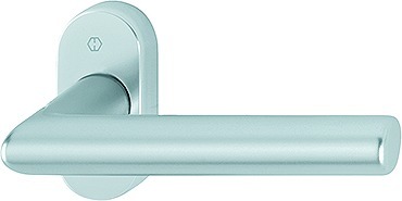 HOPPE Drücker-Halbgarnitur ohne Schlüsselrosette Amsterdam 1400F/55, ohne Stütznocken, Aluminium