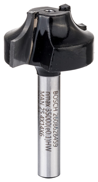 Bosch Kantenform-Ovolo-Fräser, 6 mm, R1 6,3 mm, D 25,4 mm, L 14 mm, G 46 mm