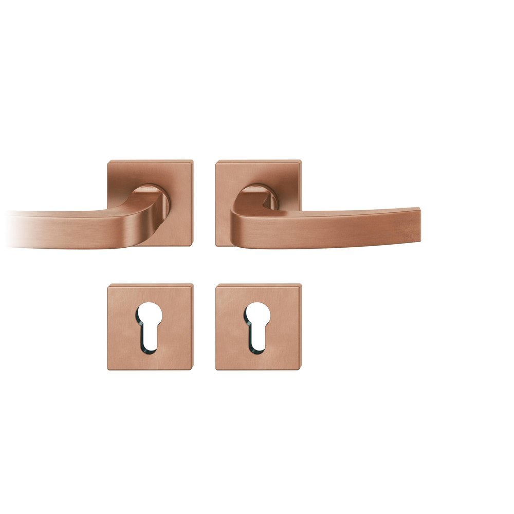 FSB Drückergarnitur mit Rosetten 12 1163, ASL, eckig, VK 8 mm, Bronze