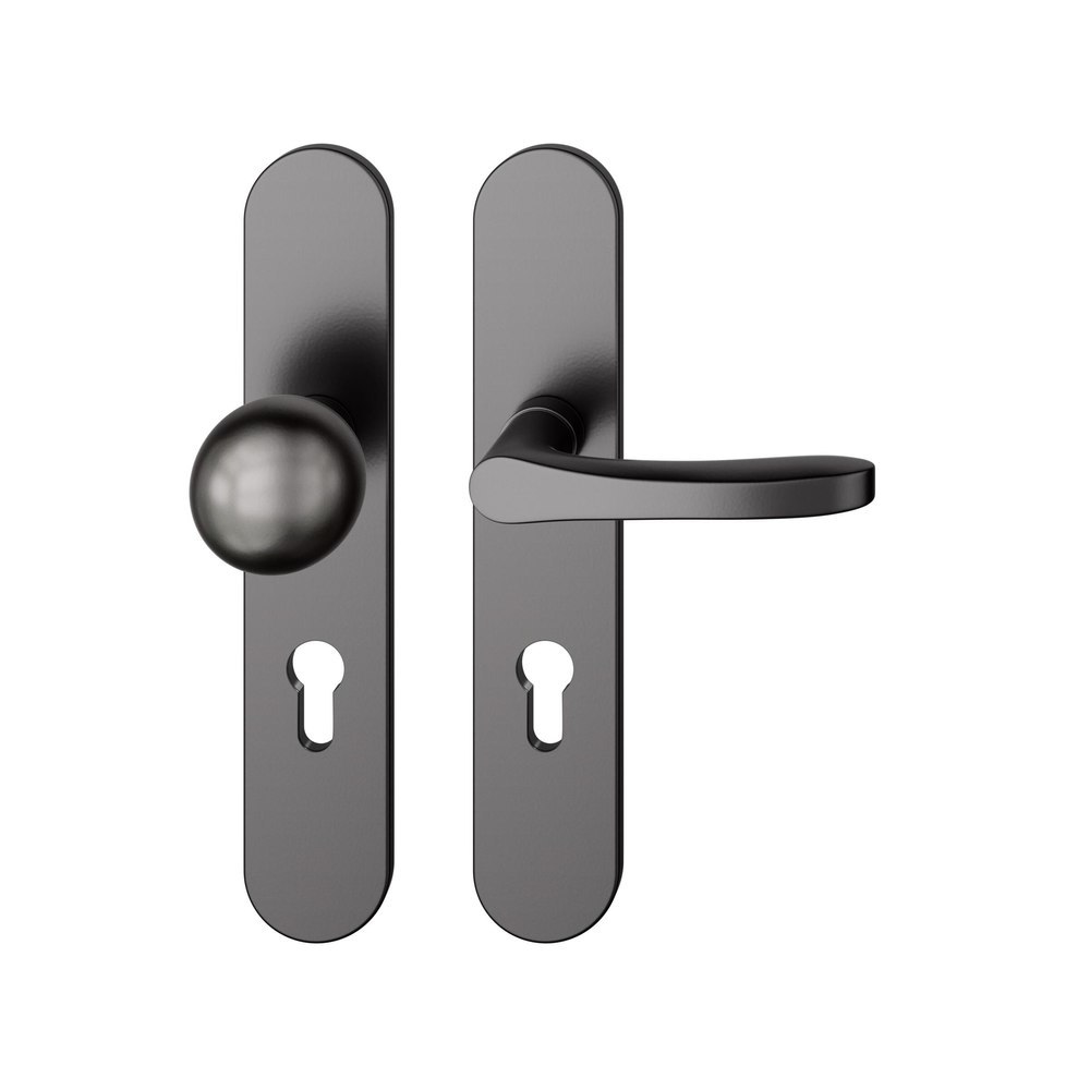 FSB Wechselgarnitur mit Langschild 12 1106, ASL, VK 8, oval, mit Nocken, ZT, Aluminium