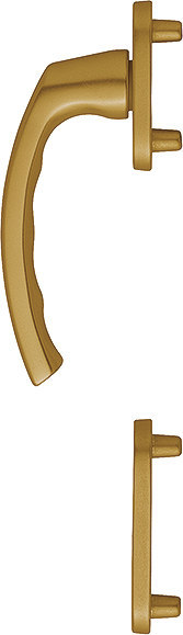 HOPPE Fenstertür-Halbgarnitur Luxembourg 099/66N/66NS, N 10, Profilzylinder gelocht