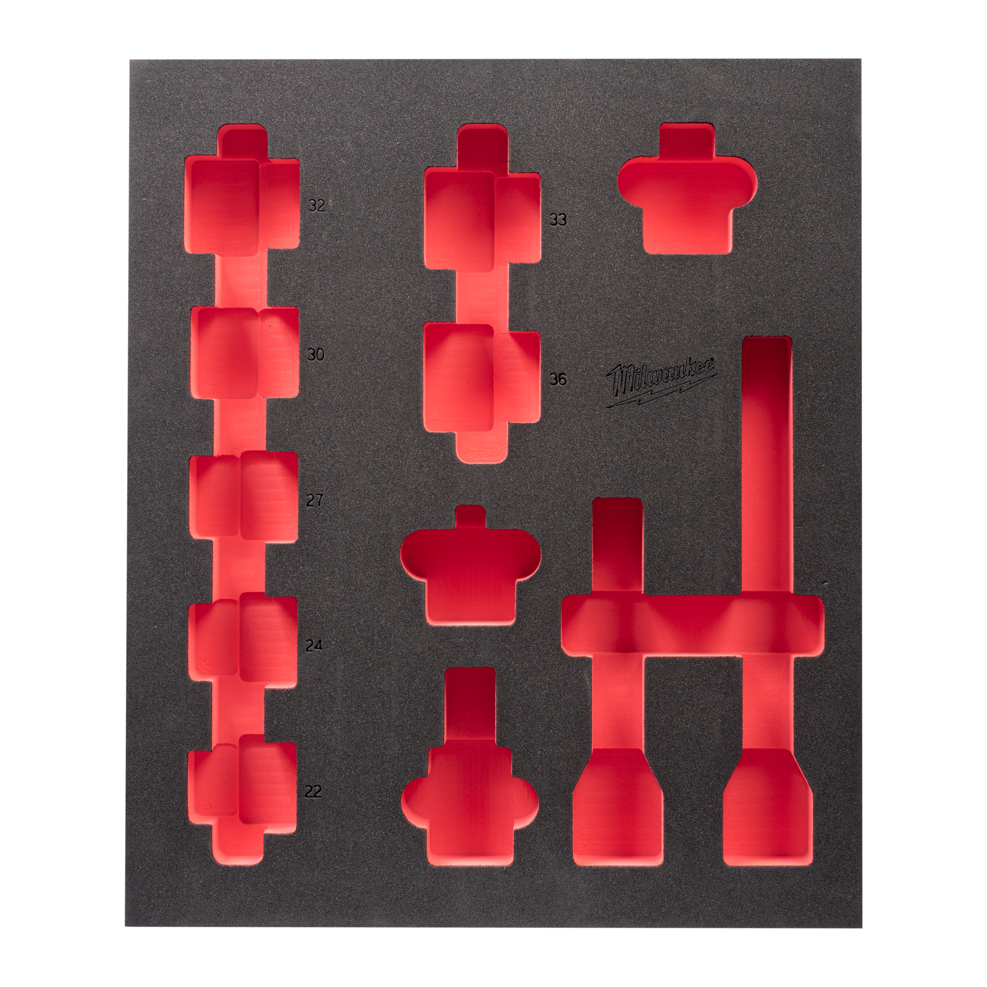 Milwaukee Schaumstoffeinlage für SHOCKWAVE 3/4" Schlagnüsse Werkstattwagen 78 cm 3/3