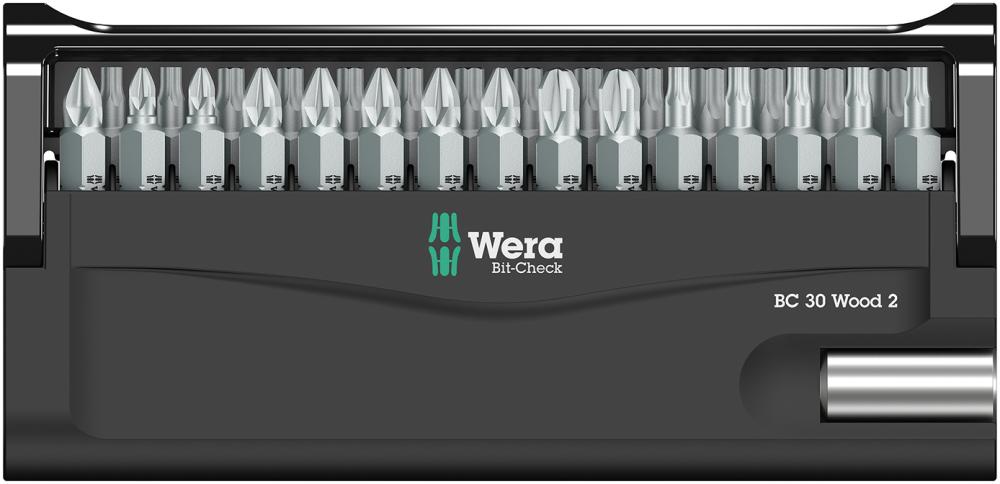 WERA Bit-Satz  Bit-Check 30 Wood 2