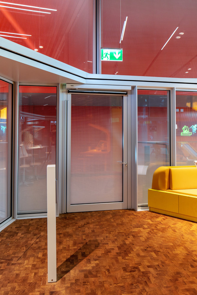 office, innenraum, tür, glas, sitzelement