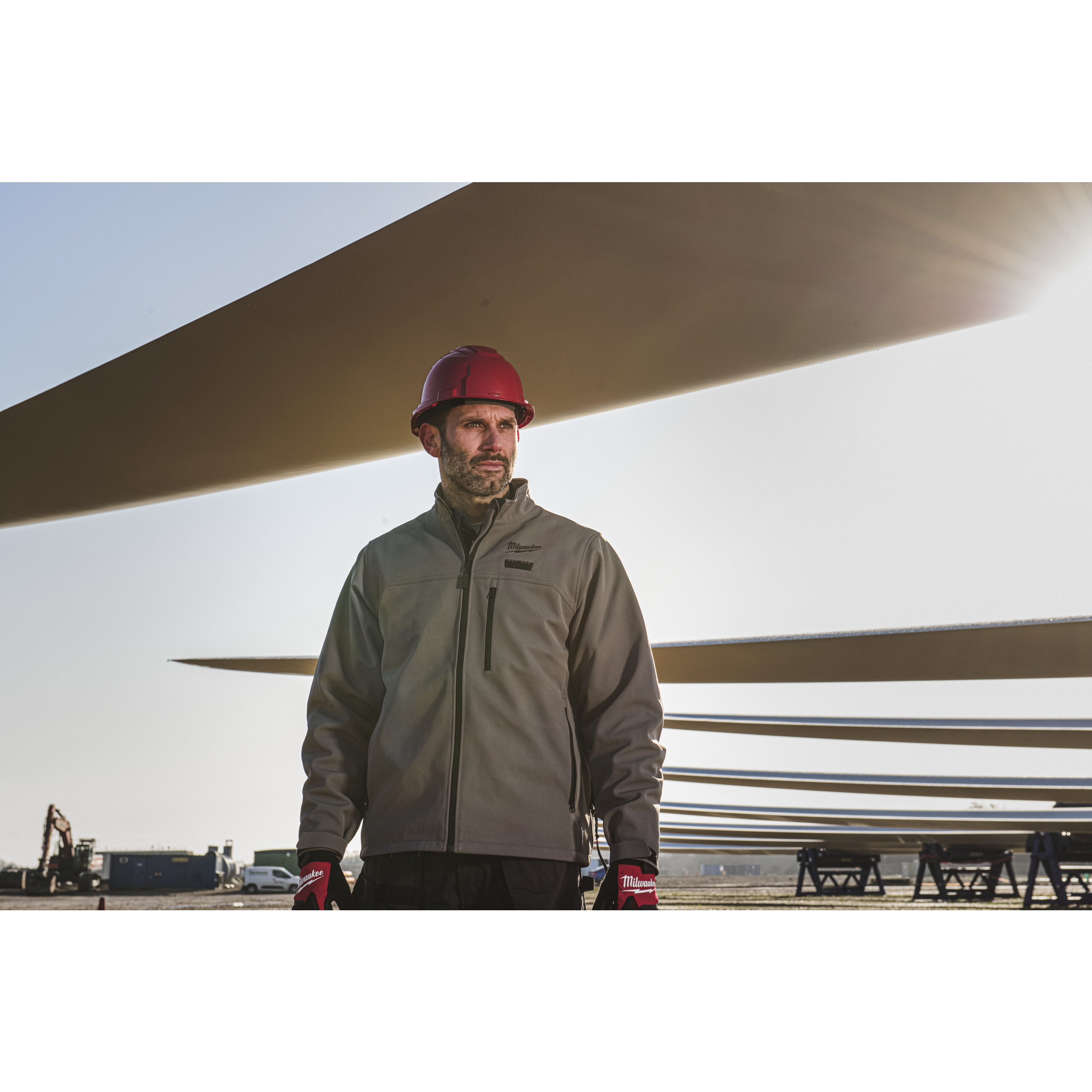 Milwaukee Akku-Heiz-Jacke 12 V Herren grau, ohne Akku u. Ladegerät M12 HJGR6-0 (S)