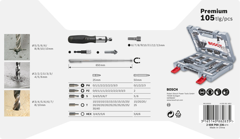 Bosch Premium X-Line Bohrer- und Schrauber-Set