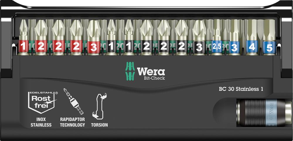 WERA Bit-Satz  Bit-Check 30 Stainless 1