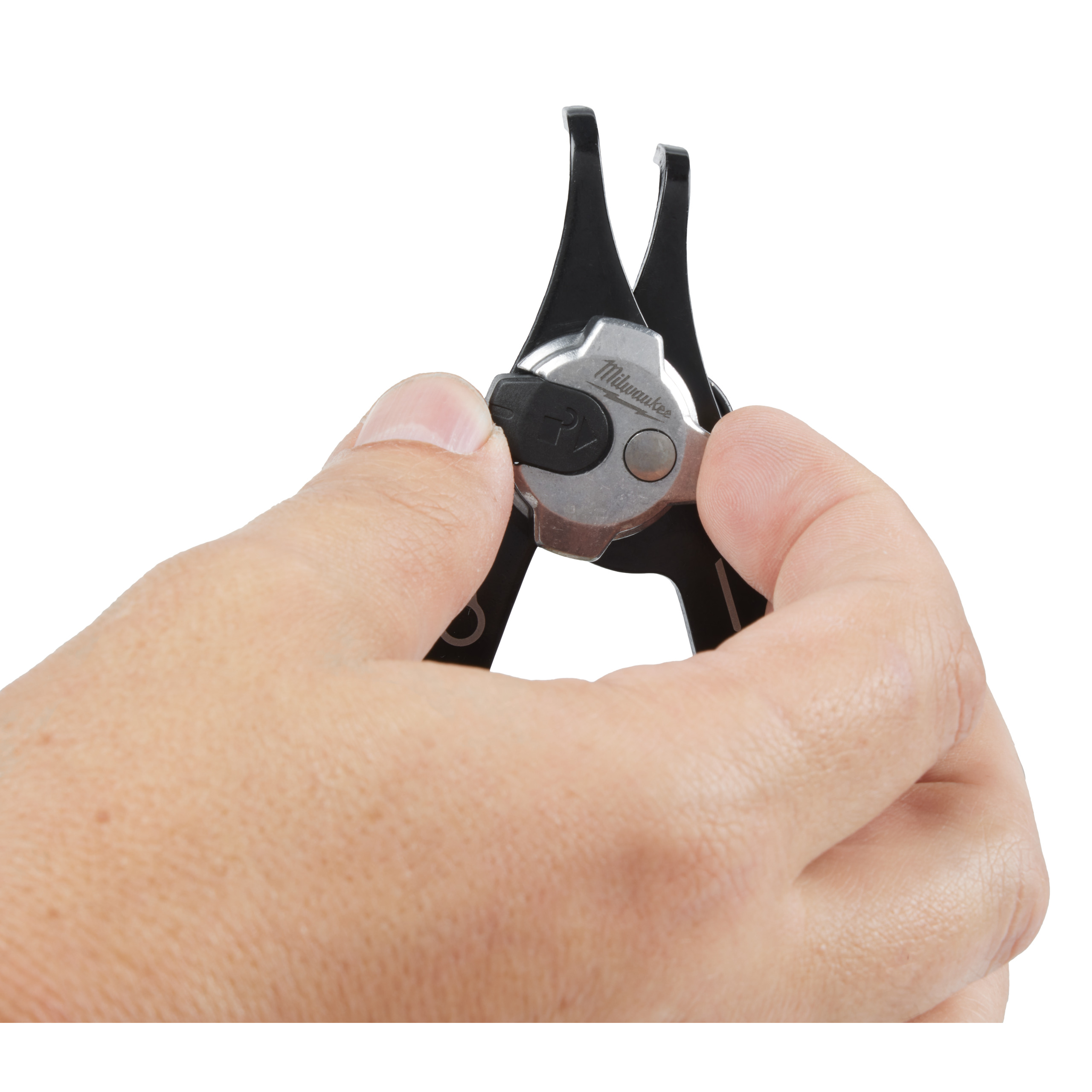 Milwaukee Sicherungsringzange 90° gekröpft, 0,9 mm Spitze, für Größe A0/J0 Wellen und Bohrungen