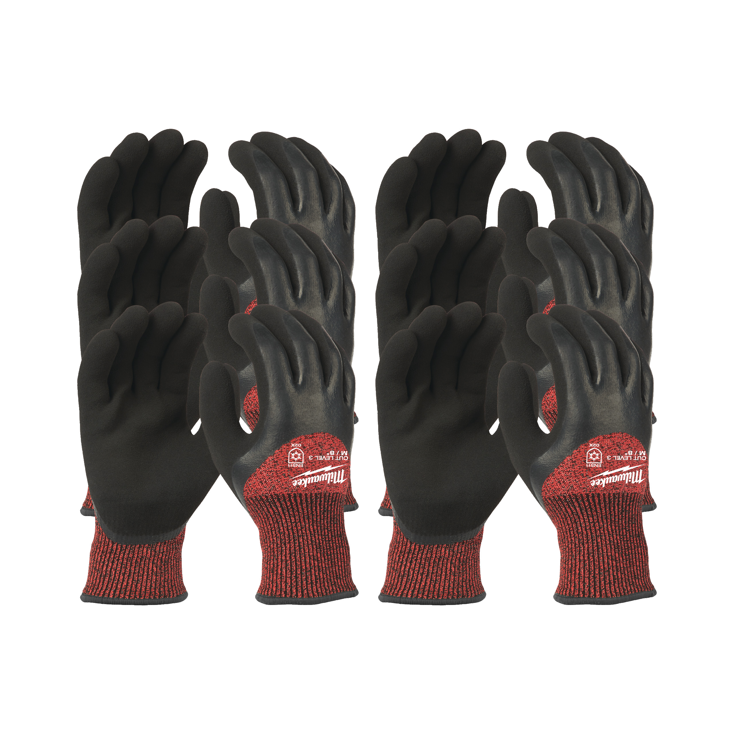 Milwaukee Kälte-Schnittschutzhandschuhe Größe 8 (M) 12er Pack Klasse 3/C