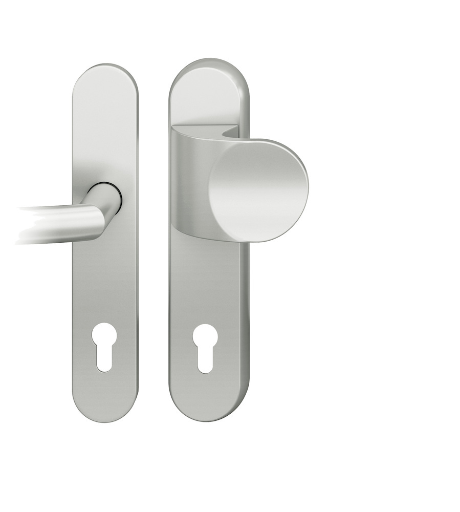 FSB Schutz-Wechselgarnitur mit Langschild 73 7386, oval, VK 8 mm, SK2, Aluminium