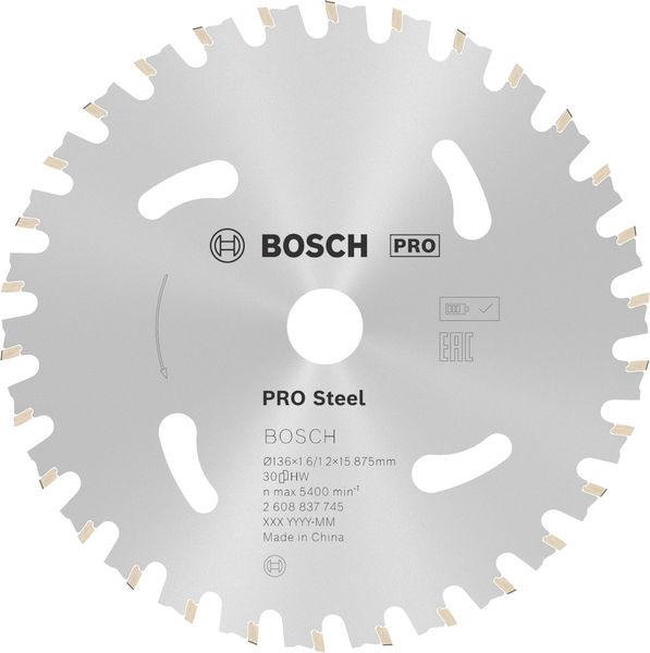 Bosch PRO Steel cordless Kreissägeblatt