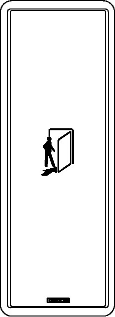 Tür, offene Tür, Person, Silhouette, Eingang