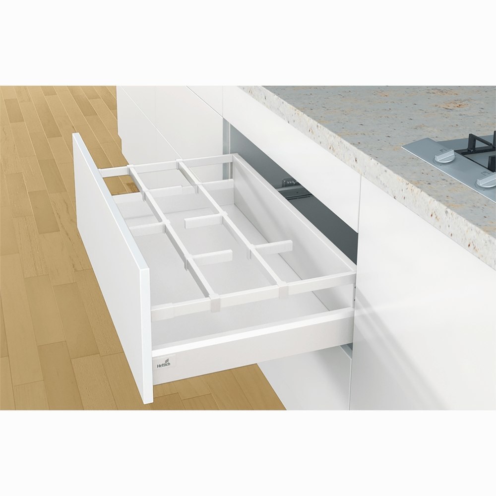 Hettich Schubkasten-Querreling OrgaStore 400, Länge 2000mm, für ArciTech Front- und Innenauszug