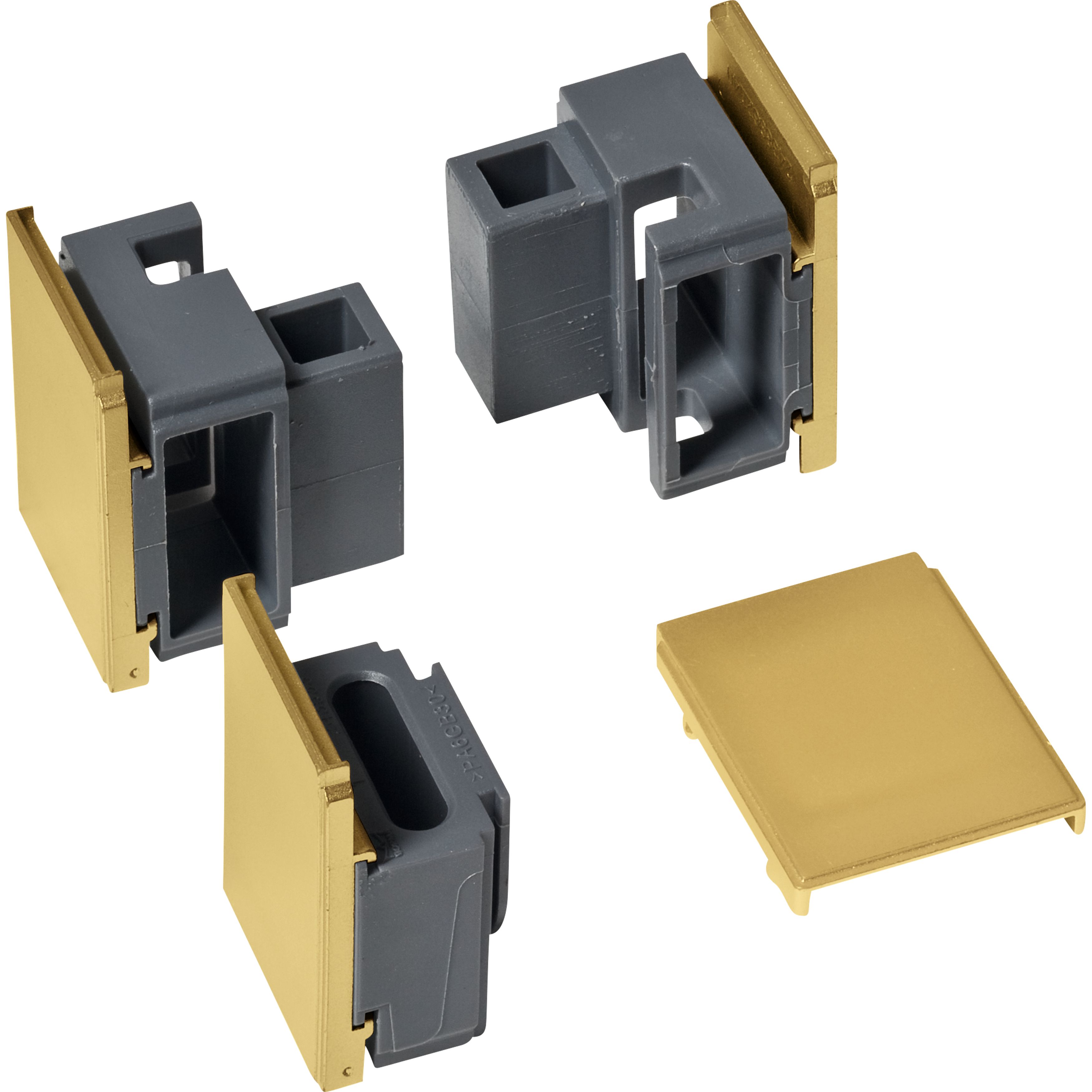 dormakaba Endkappen-Set G-EMF/G-EMR (140°), Messing