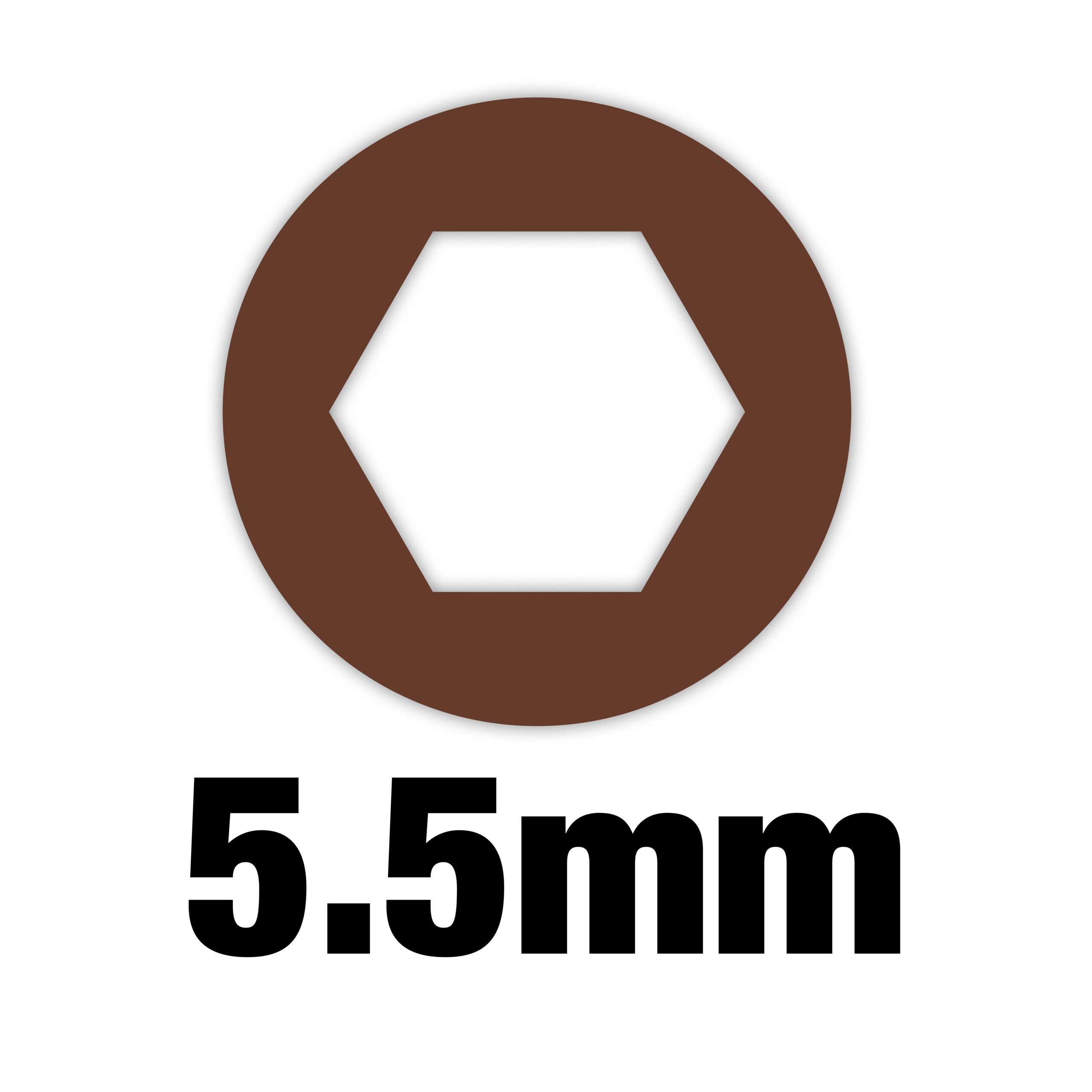 Milwaukee Steckschlüssel SW 5,5 mm / M3 mit Griff und Durchgangsloch
