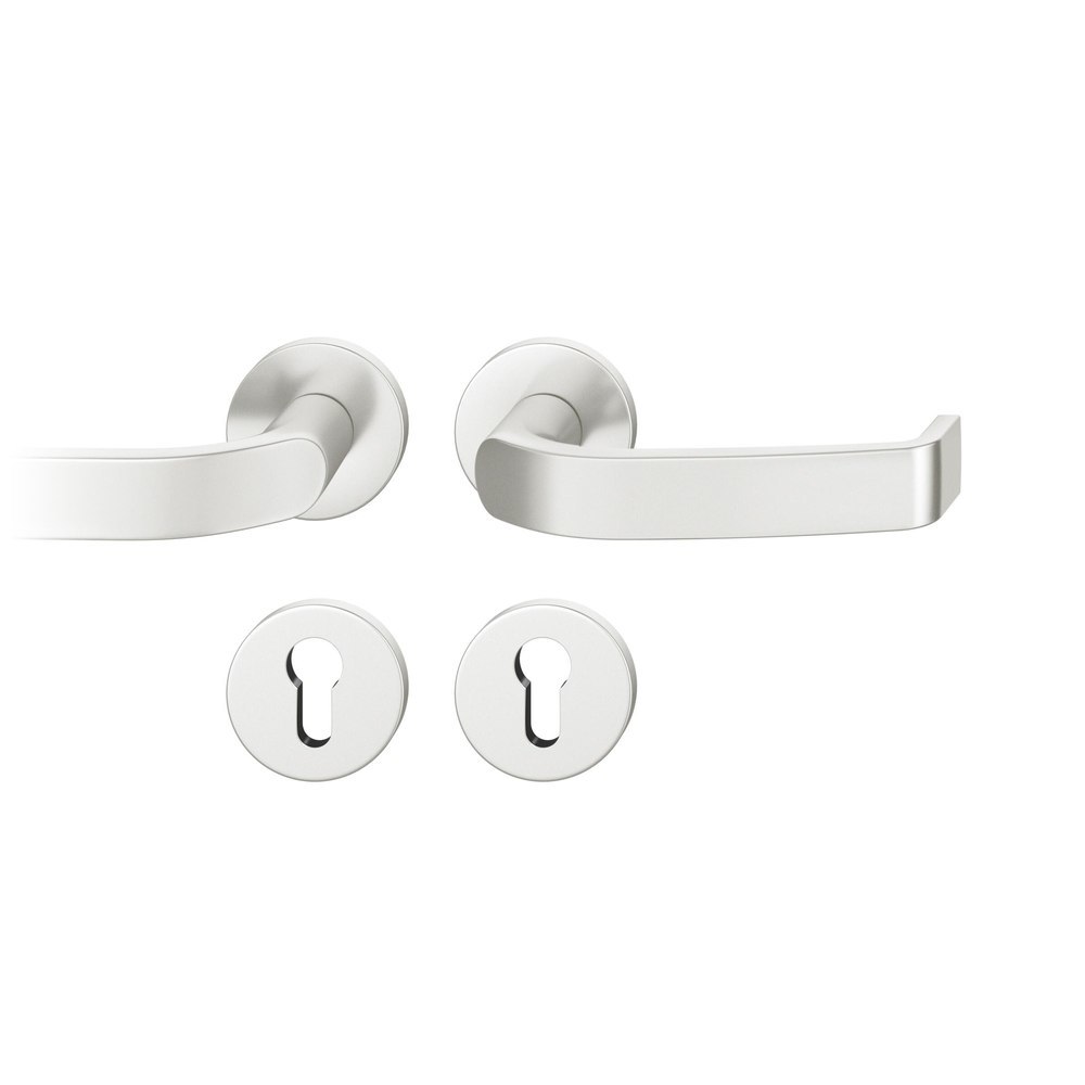 FSB FH Drückergarnitur mit Rosetten 79 1272, rund, mit Nocken, VK 9, AGL3, Aluminium