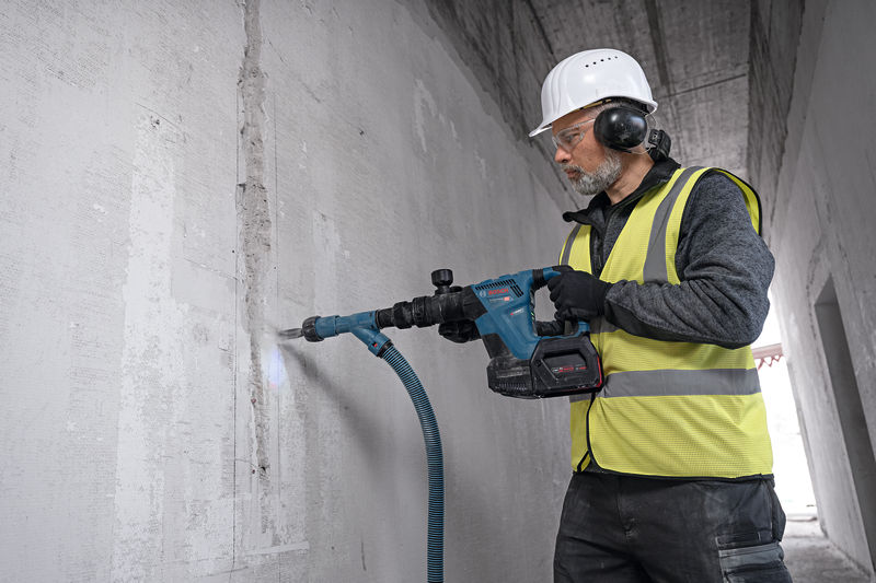 Person, Arbeiter, Elektrische Bohrmaschine, Werkzeug, Handschuh