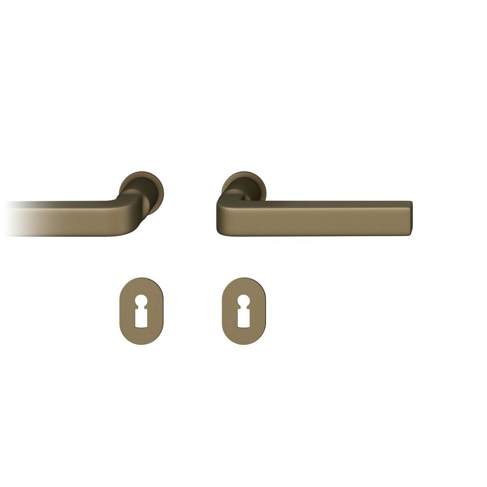 FSB Steckgriff-Drückergarnitur mit Rosetten 15 1004, rund, VK 8 mm, Aluminium