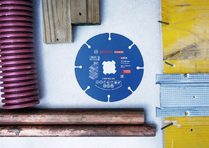 Detailbild, Schwingschleifer-Scheibe, Diamantscheibe, Kohlebrotz, Blaue Schleifscheibe, Werkzeugzubehör